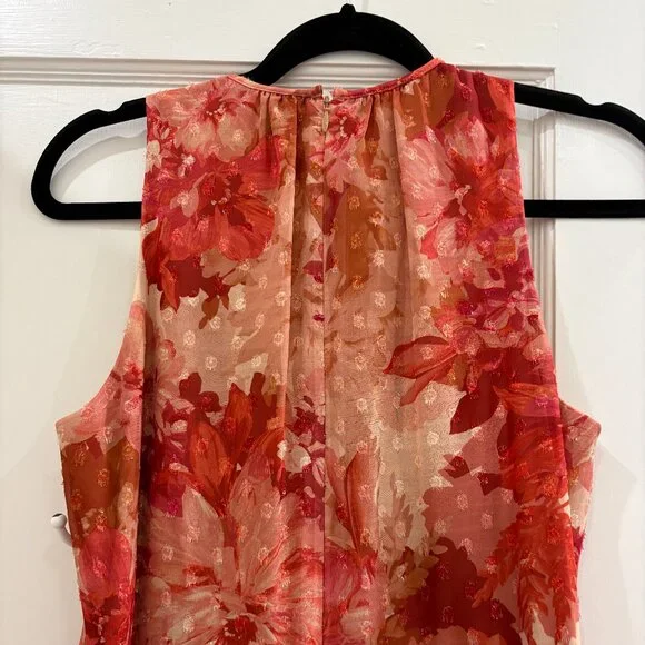 Alex Marie formal red and metallic sleeveless ruffle floral dress, Sz 6, EUC - Picture 9 of 9